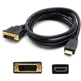 AddOn - 6ft HDMI 1.3 Male to DVI-D Single Link (18+1 pin) Male Cable For Resolution Up to 1920x1200 (WUXGA) - 6 ft - Black