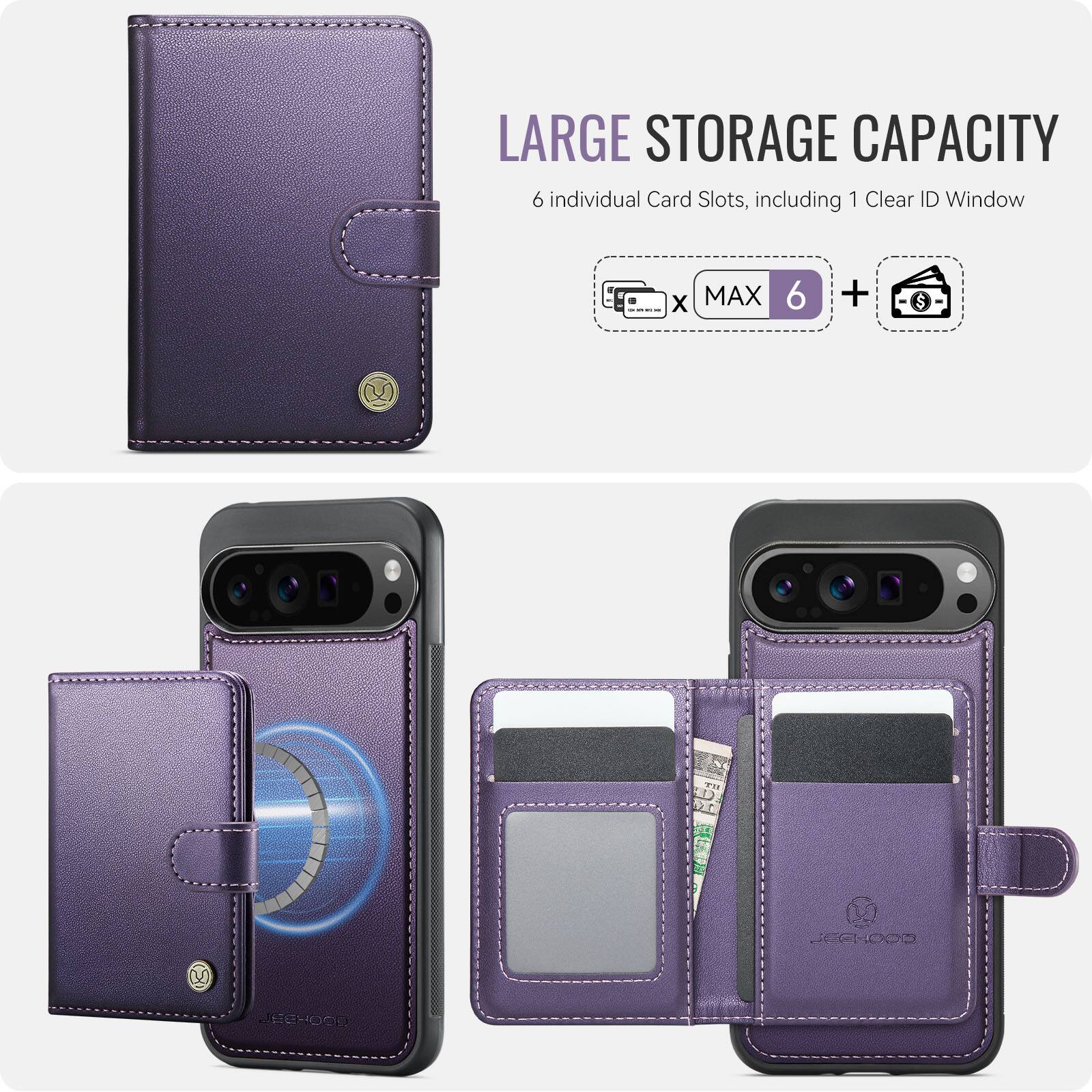 LARGE STORAGE CAPACITY  
6 individual Card Slots, including 1 Clear ID Window  
x MAX 6 +