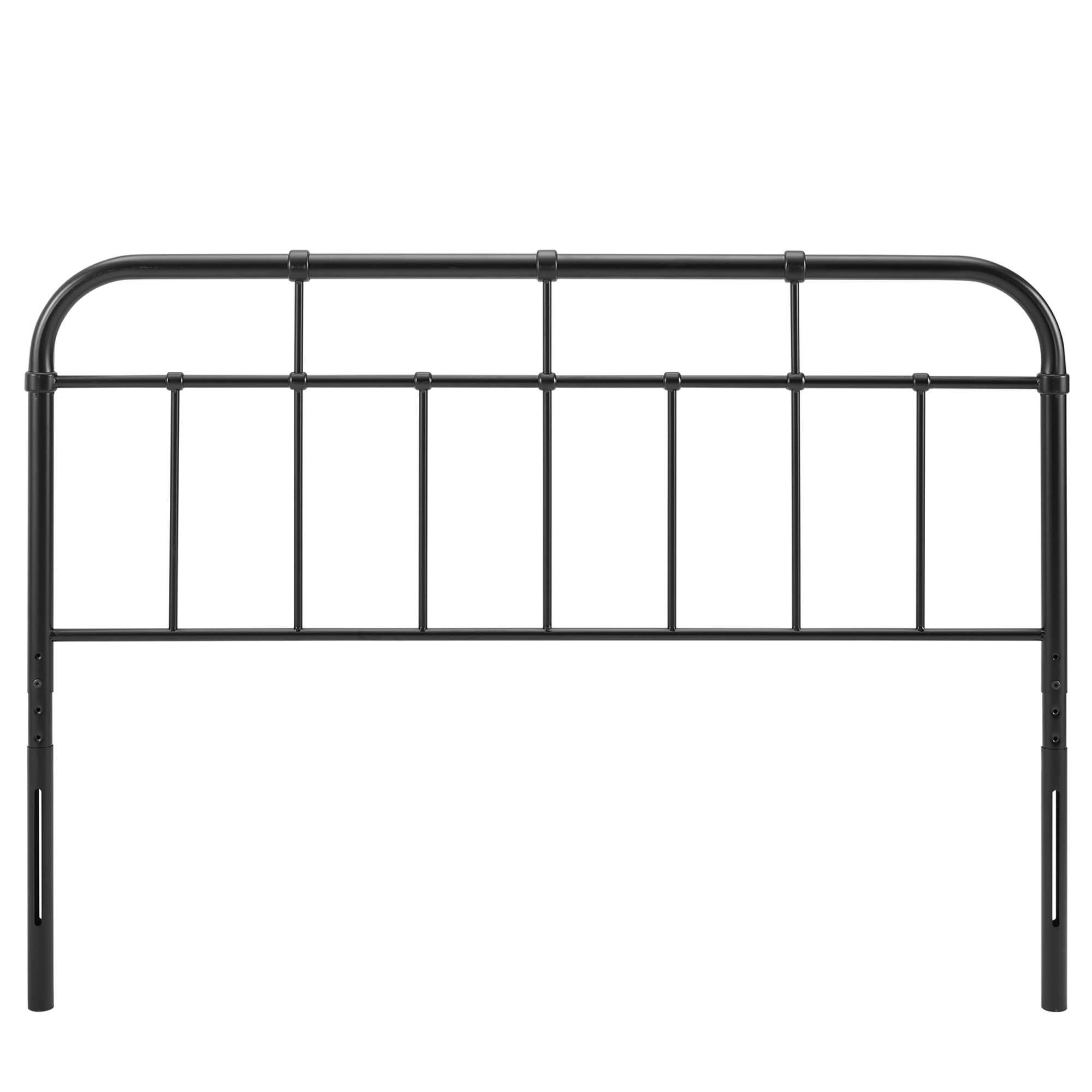 Angle. Modway - Alessia Metal Full Headboard by Modway - Black.