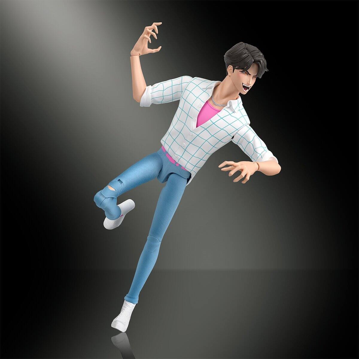 Alt View 2. Mattel - KPop Demon Hunters Saja Boys Jinu Soda Pop Action Figure.
