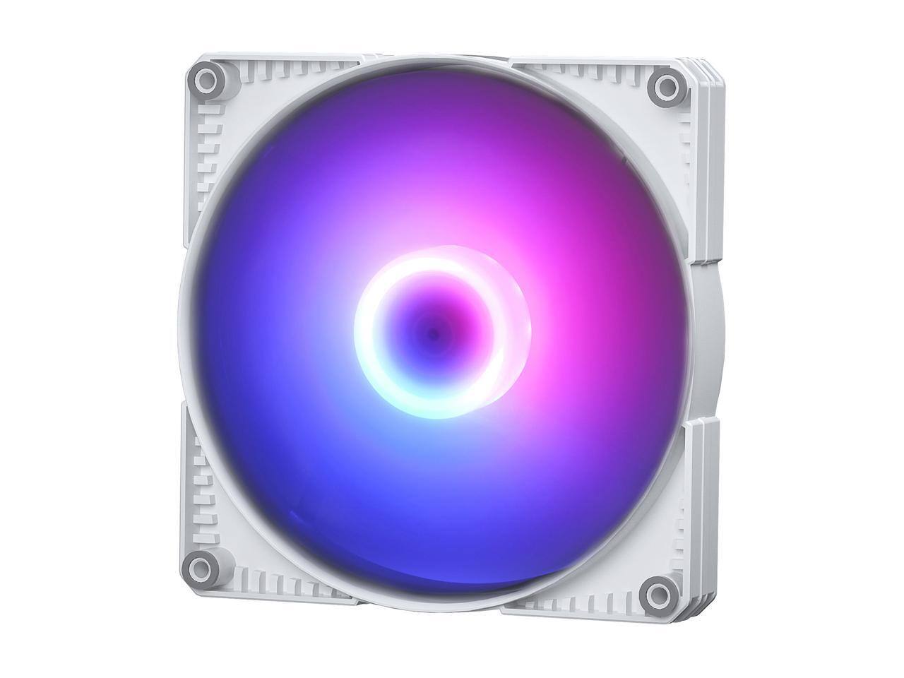 Alt View 1. Phanteks - Phanteks SK140 DRGB PWM 3-Pack - 140mm High Airflow Fan, 9-Blade, White - White.