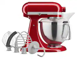 KitchenAid - Artisan® Series 5 Quart Tilt-Head Stand Mixer with Premium Accessory - Candy Apple Red