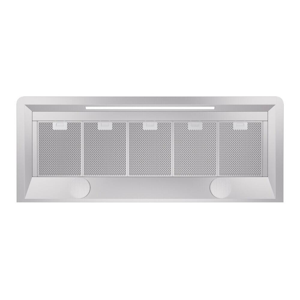 Alt View 4. ILVE - ILVE Majestic II 60 inch Ducted Wall Mount Range Hood with 850 CFM (Glossy Black) - Glossy Black.