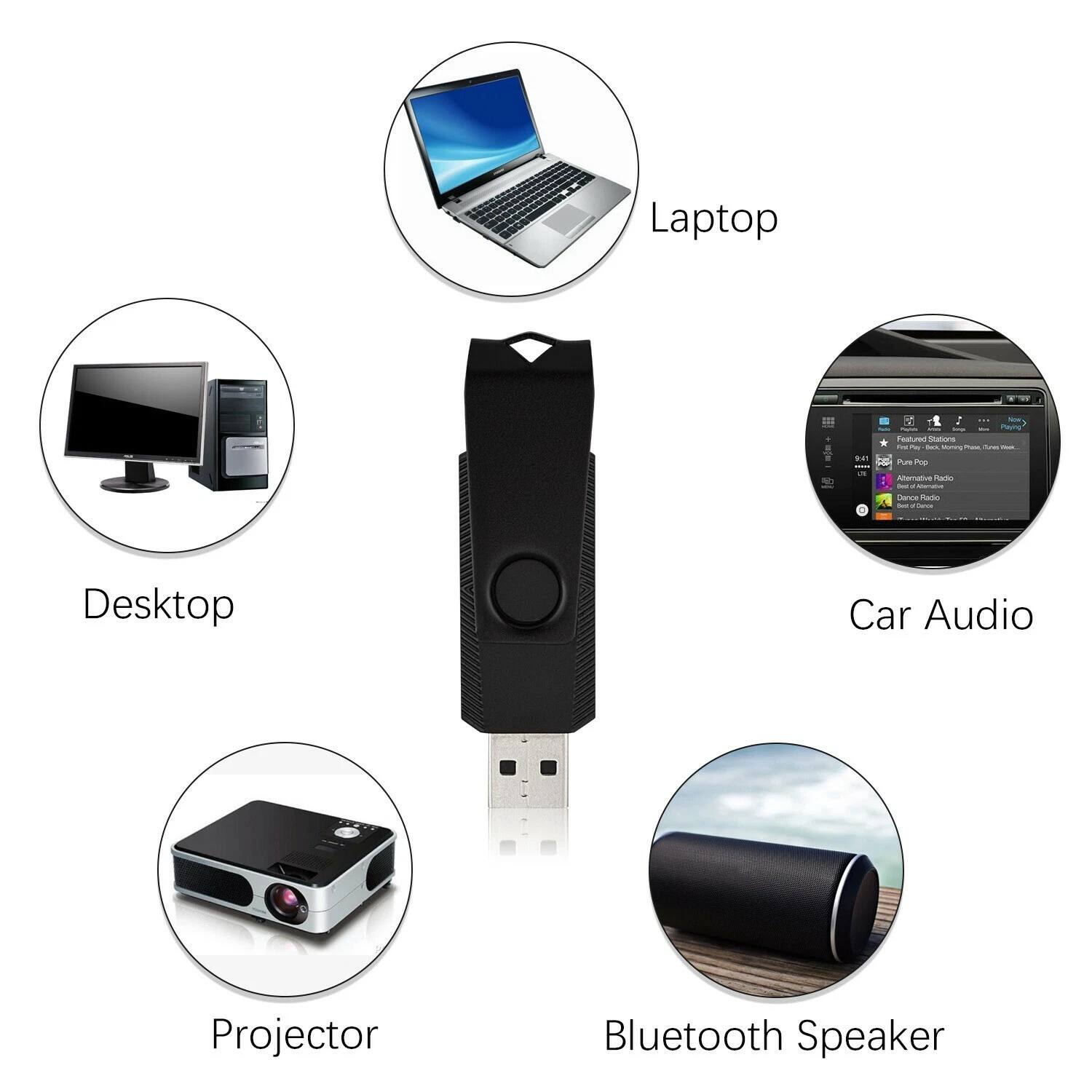 Laptop  
Desktop  
Car Audio  
Projector  
Bluetooth Speaker