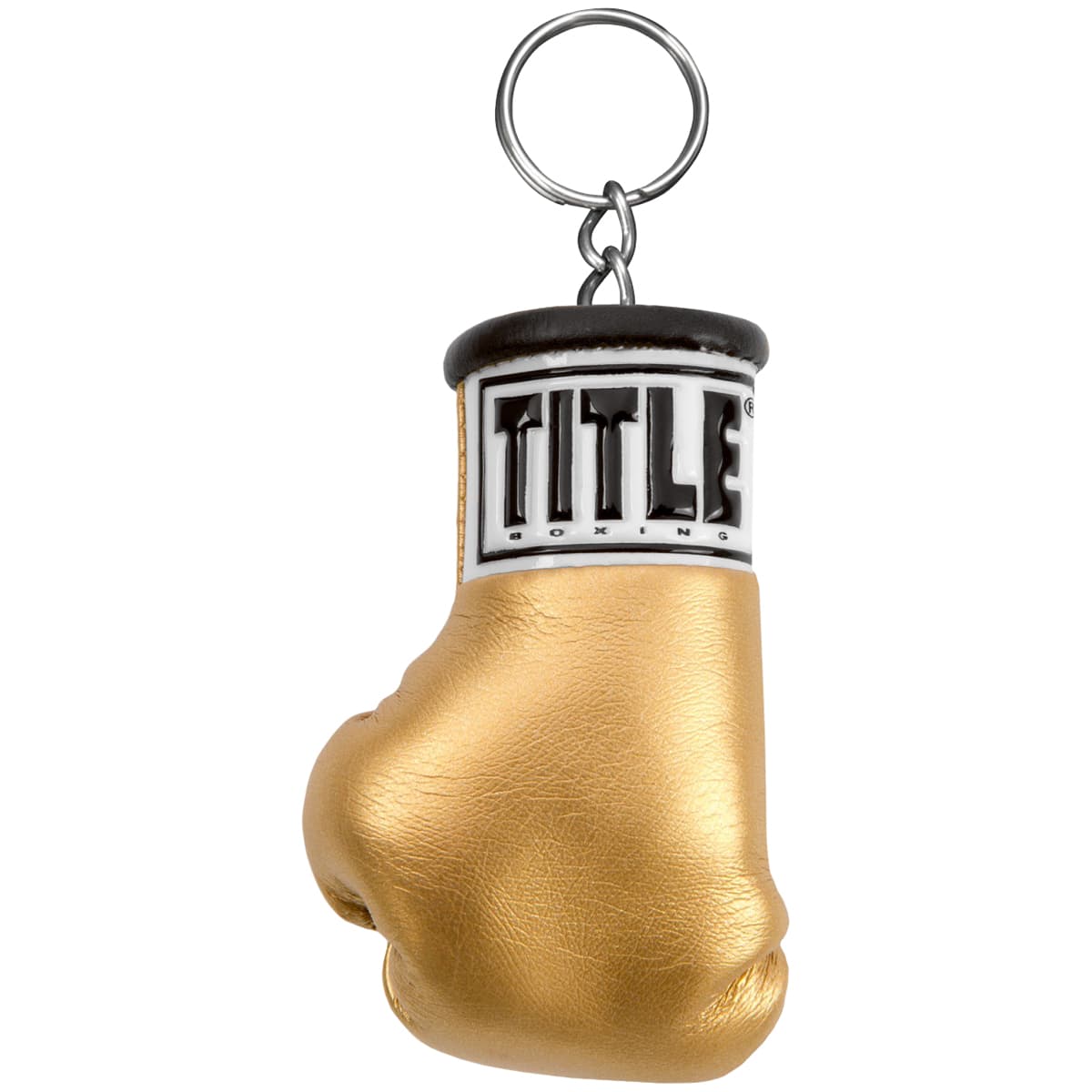 TITLE Boxing - Authentic Detailed Mini Lace Up Glove Key Ring - Gold