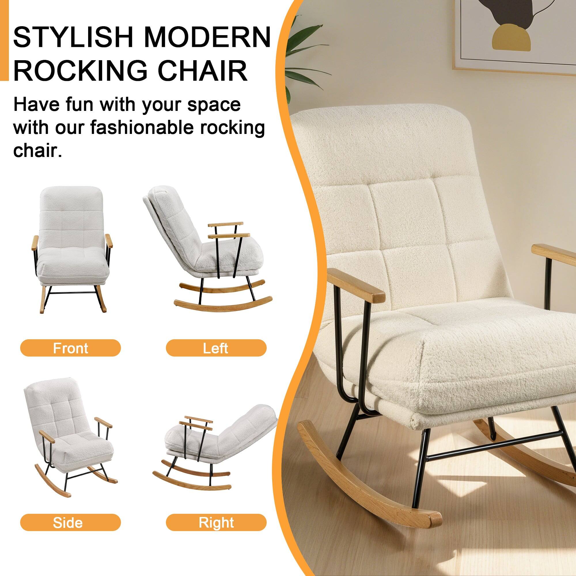 STYLISH MODERN ROCKING CHAIR

Have fun with your space with our fashionable rocking chair.

Front
Left
Side
Right