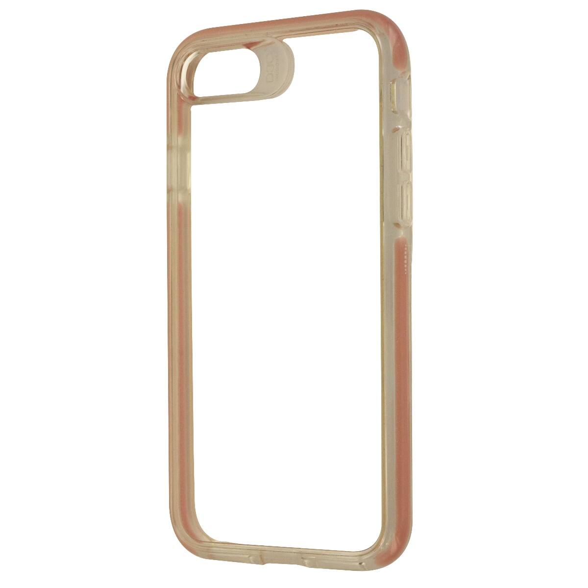 Front. ZAGG - ZAGG D30 Piccadilly Hybrid Hard Case for iPhone 8 / 7 - Clear/Pink Rose Gold - Clear.