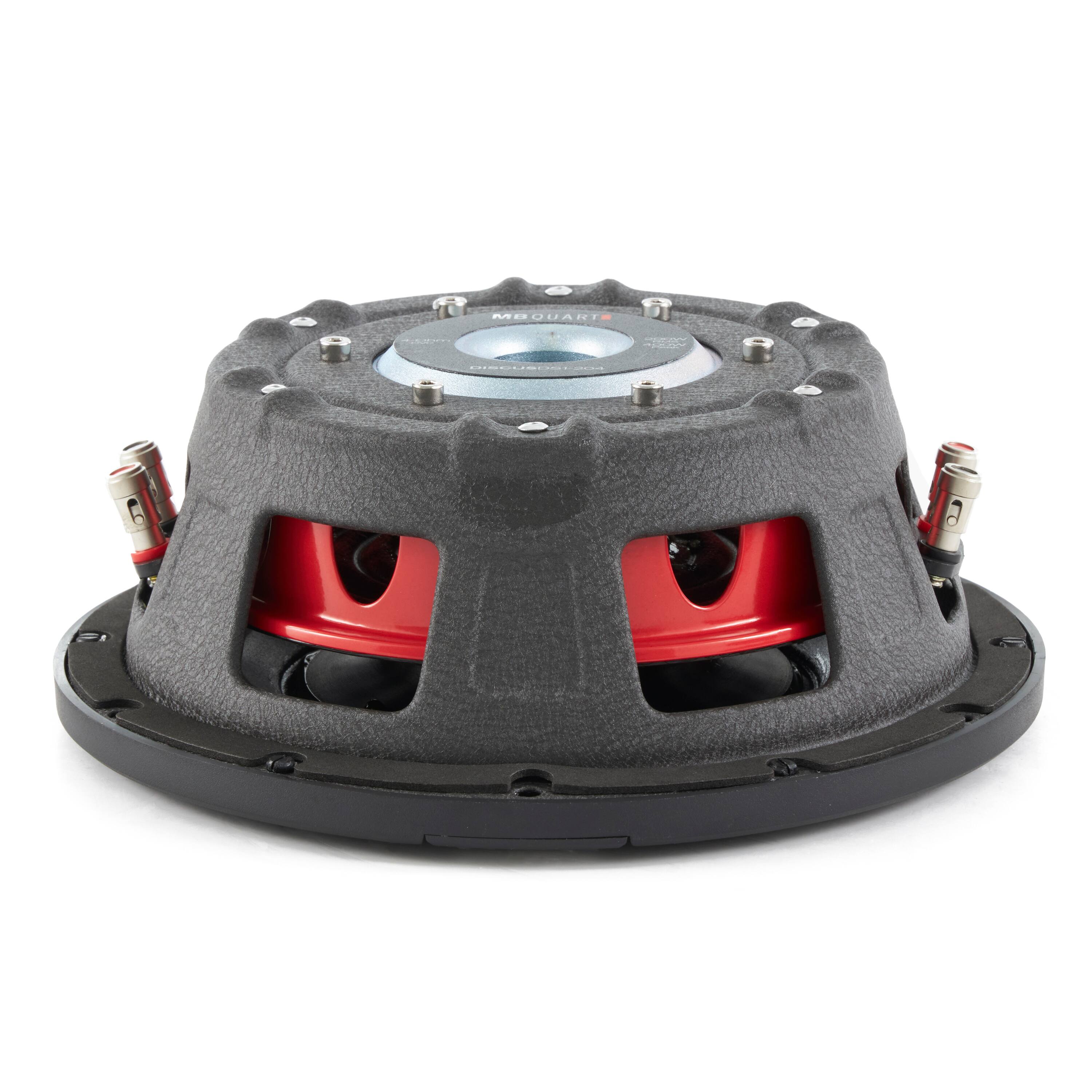 Alt View 2. MB Quart - MB Quart DS1-204 400 Watt 8 Inch Shallow DVC 4 Ohm Car Subwoofer Speaker Pair - Black.