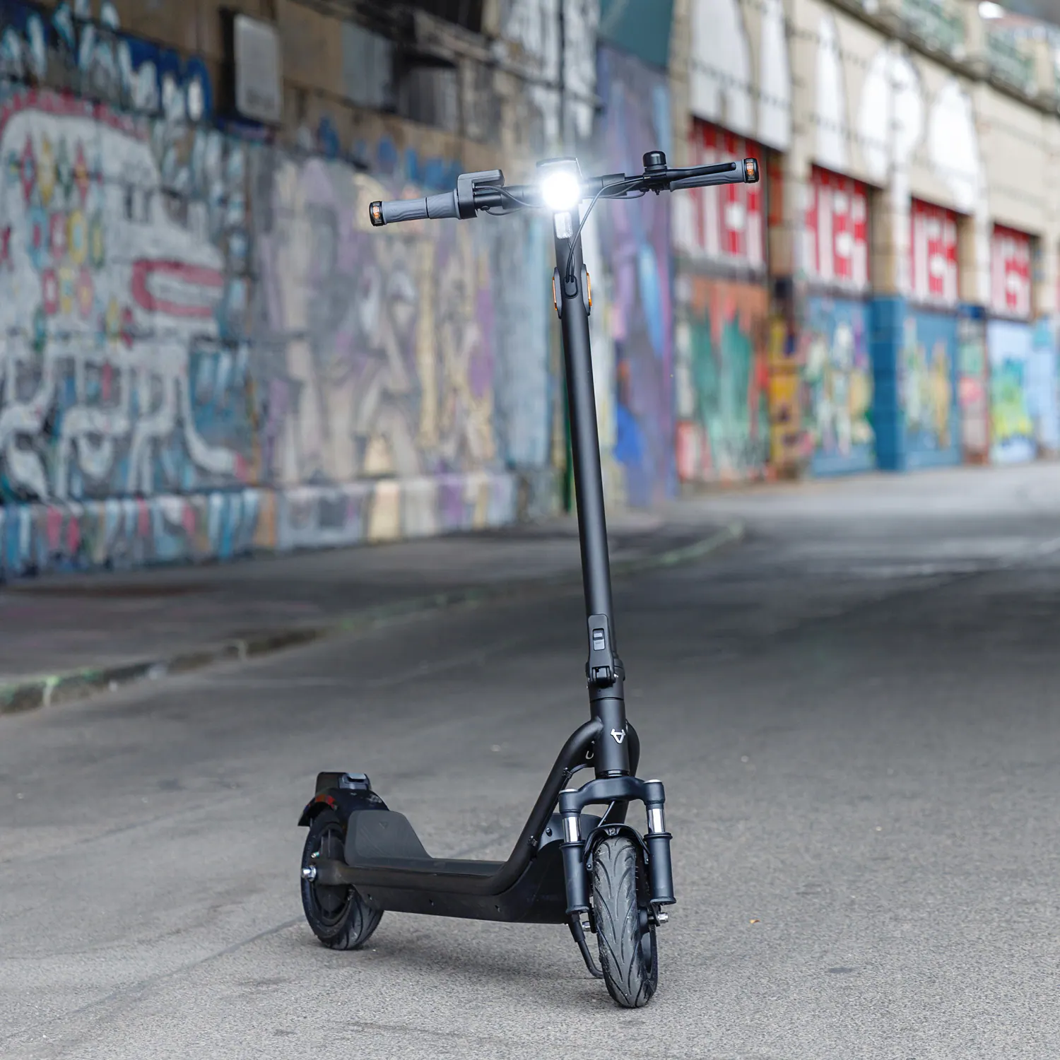 Alt View 13. NIU - KQi 100F Foldable Electric Kick Scooter w/ 22 mi Max operating Range & 18 mph Max Speed - Gray.