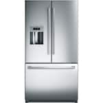 Bosch - 800 Series 25 Cu. Ft. French Door Refrigerator - Stainless steel - Front_Standard