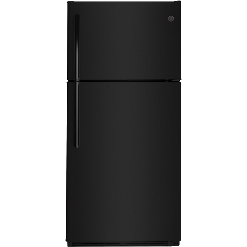 Best Buy: GE 18.2 Cu. Ft. Top-Freezer Refrigerator Black GTS18FGLBB