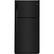 Front. GE - 18.2 Cu. Ft. Top-Freezer Refrigerator - Black.