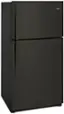 Angle. Whirlpool - 21.3 Cu. Ft. Top-Freezer Refrigerator - Black Stainless Steel.
