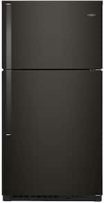 Whirlpool - 21.3 Cu. Ft. Top-Freezer Refrigerator - Black stainless steel - Front_Standard