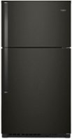 Whirlpool - 21.3 Cu. Ft. Top-Freezer Refrigerator - Black Stainless Steel - Front_Zoom