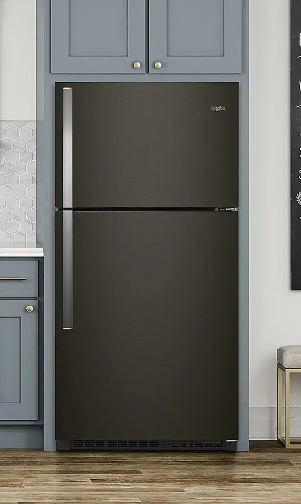 Alt View 18. Whirlpool - 21.3 Cu. Ft. Top-Freezer Refrigerator - Black Stainless Steel.