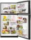 Alt View 1. Whirlpool - 21.3 Cu. Ft. Top-Freezer Refrigerator - Black Stainless Steel.