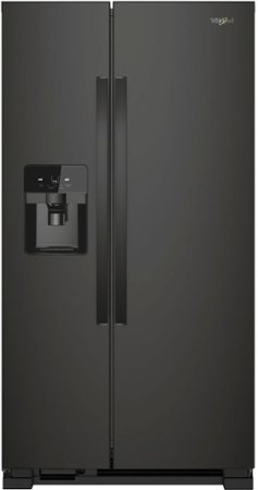 Whirlpool - 24.5 Cu. Ft. Side-by-Side Refrigerator - Black Stainless Steel