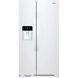 Whirlpool - 24.5 Cu. Ft. Side-by-Side Refrigerator - White - Front_Zoom
