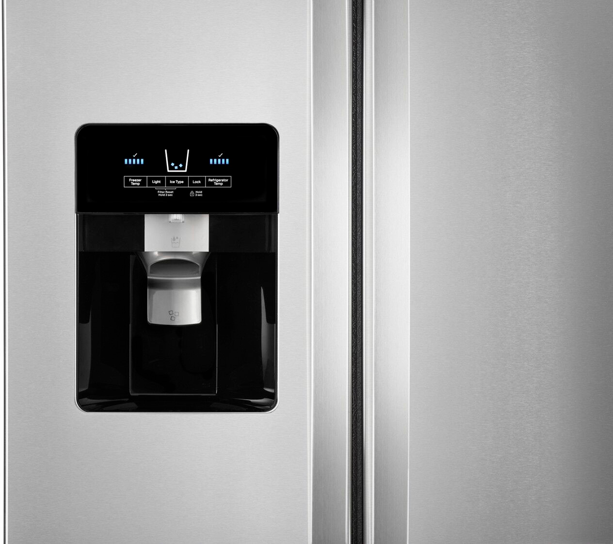 Whirlpool 24.5 Cu. Ft. Side-by-Side Refrigerator Stainless Steel WRS555SIHZ  - Best Buy
