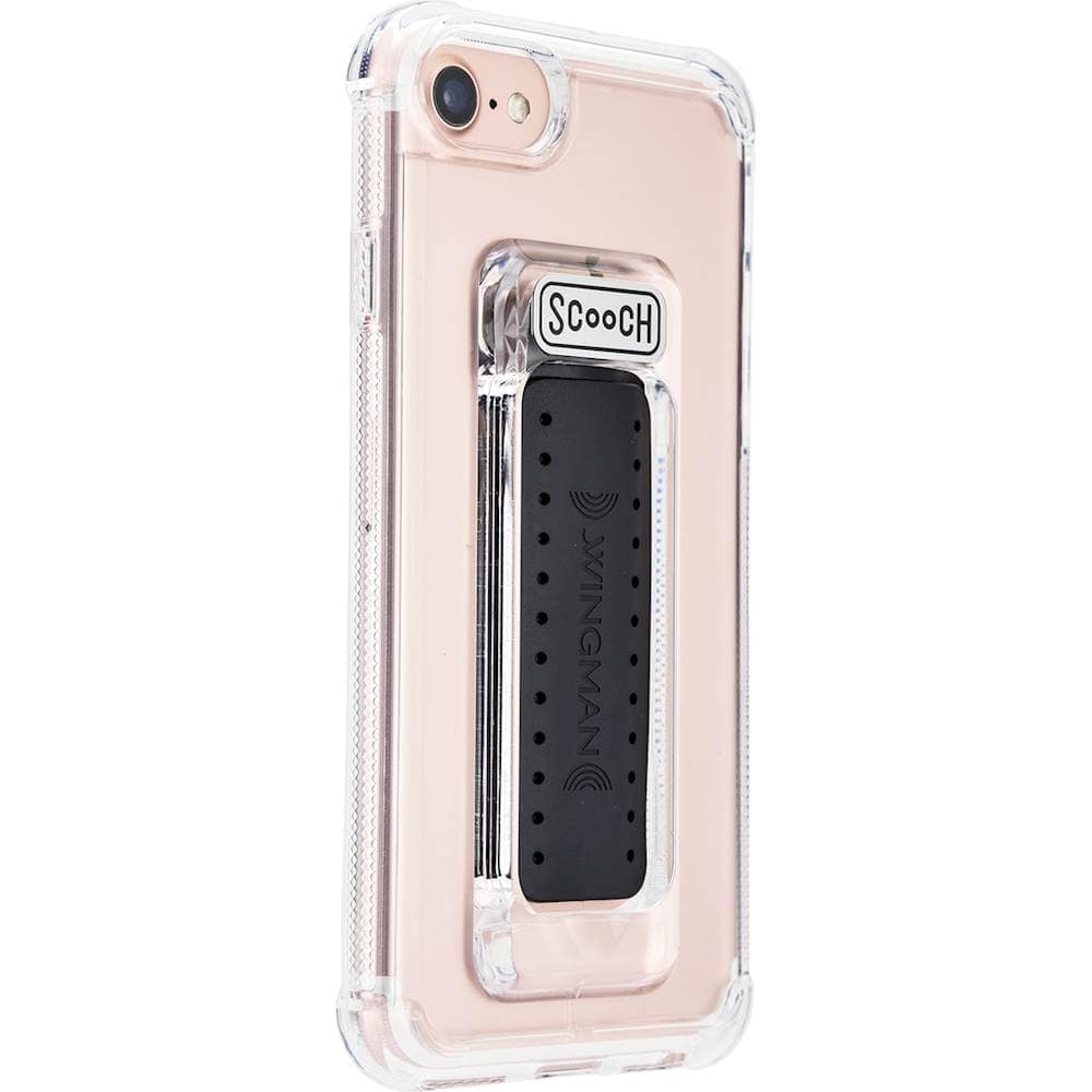 Front. Scooch - Wingman Case for Apple® iPhone® 6, 6s, 7 and 8 - Clear.