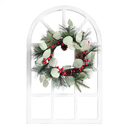 Front. TX USA Corporation - Window Pane Wall Dcor - Multicolor.