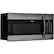 Left. Frigidaire - Gallery 1.5 Cu. Ft. Convection Over-the-Range Microwave with Sensor Cooking - Black stainless steel.