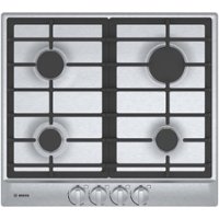 Bosch - 500 Series 24" Built-In Gas Cooktop with 4 burners - Stainless steel - Front_Zoom
