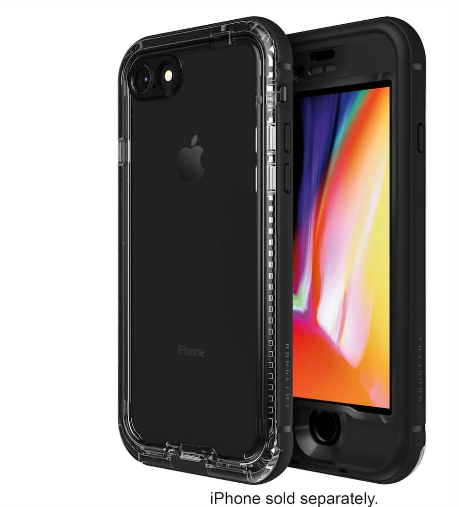 nÜÜd protective water-resistant case for apple iphone 8 - black nÜÜd protective water-resistant case for apple iphone 8 - black