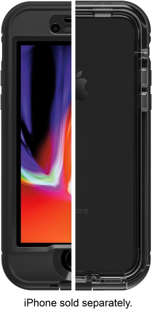 nÜÜd protective water-resistant case for apple iphone 8 - black
