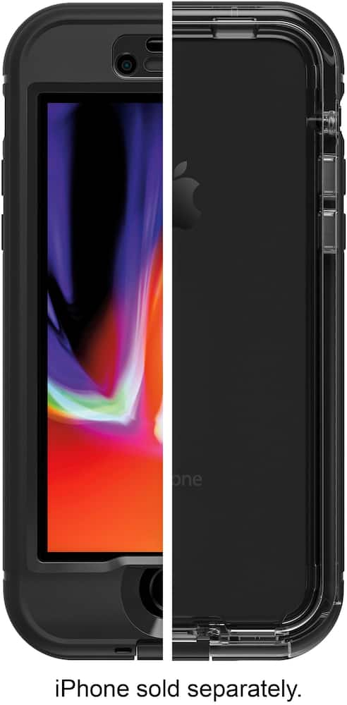 nÜÜd protective water-resistant case for apple iphone 8 - black nÜÜd protective water-resistant case for apple iphone 8 - black