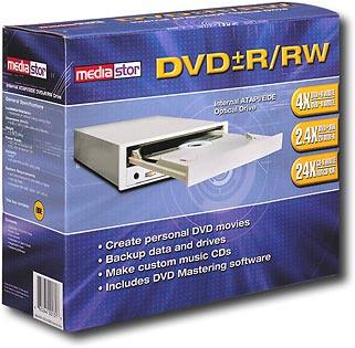 Angle Standard. MediaStor - 4x Internal DVD±RW/CD-RW Drive.