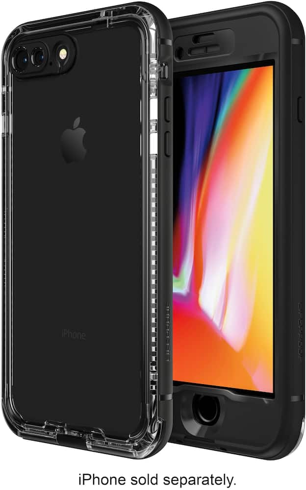 nÜÜd protective water-resistant case for apple iphone 8 plus - black nÜÜd protective water-resistant case for apple iphone 8 plus - black