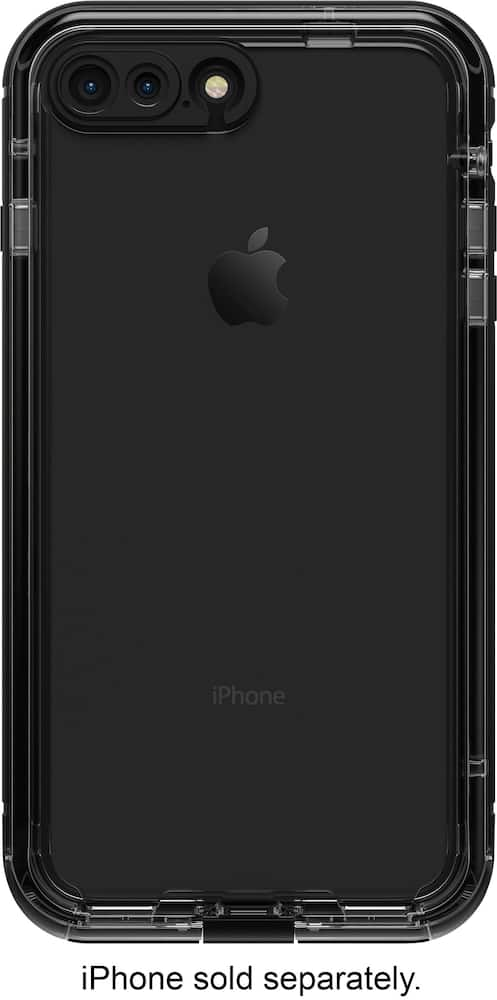 nÜÜd protective water-resistant case for apple iphone 8 plus - black