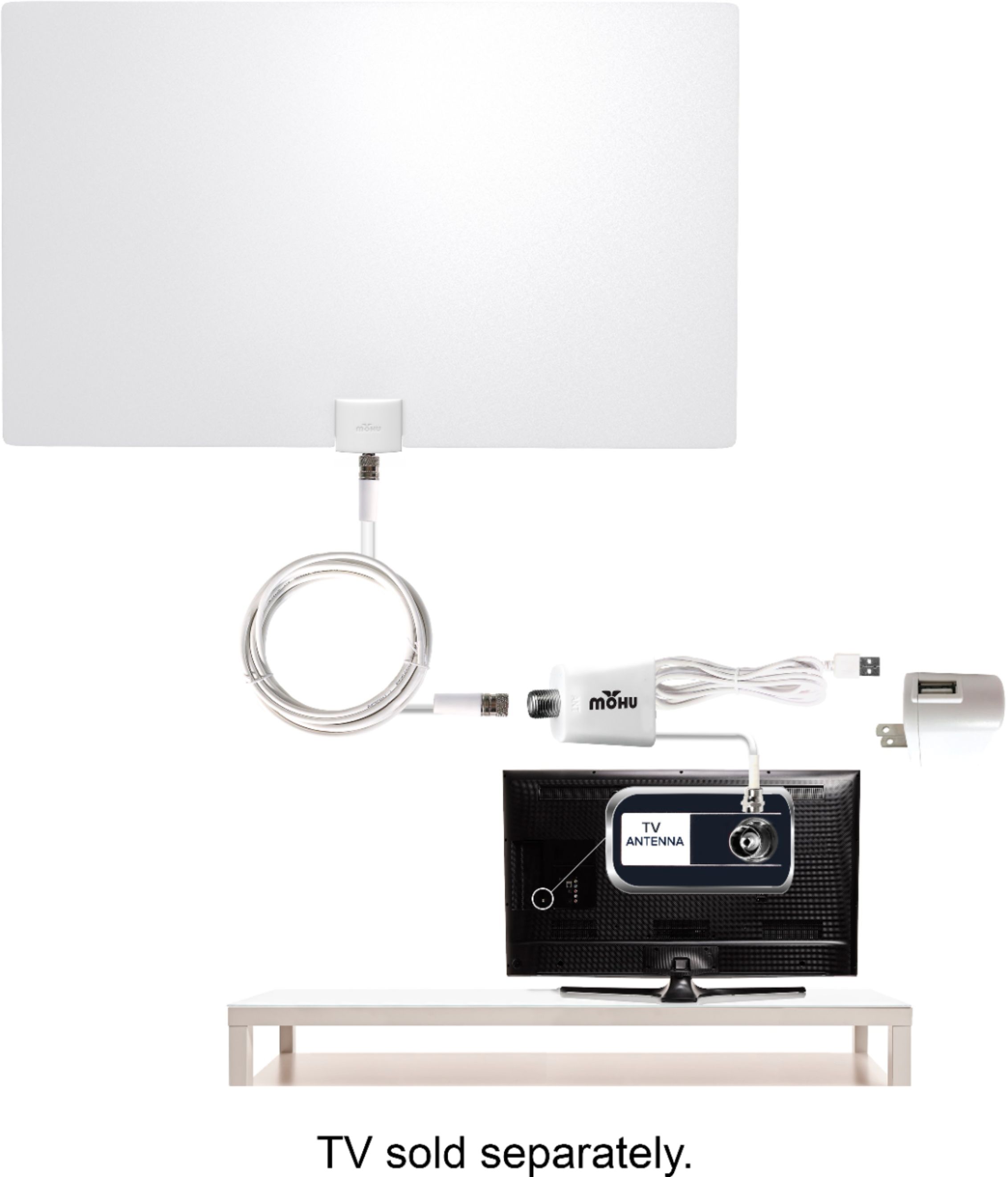 Best Buy: Mohu Leaf Supreme Indoor Amplified HDTV Antenna White