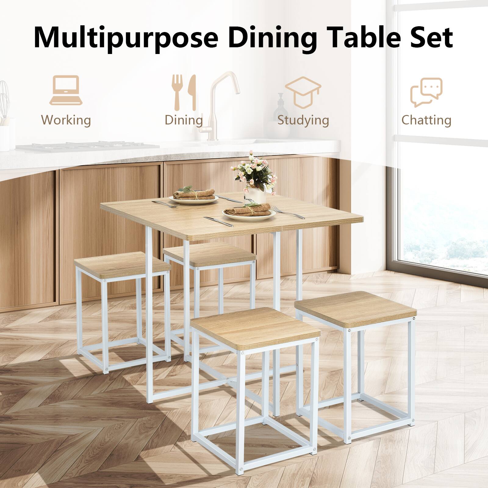Multipurpose Dining Table Set

Working
Dining
Studying
Chatting