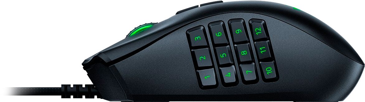 Razer Naga Trinity Wired Optical Gaming Mouse with Interchangeable 