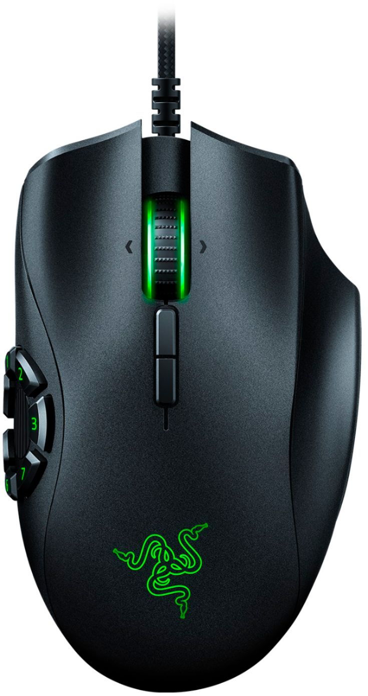 Razer - Naga Trinity Wired Optical Gaming Mouse with Interchangeable Side  Plates in 2, 6, 12 Button Configurations - Black
