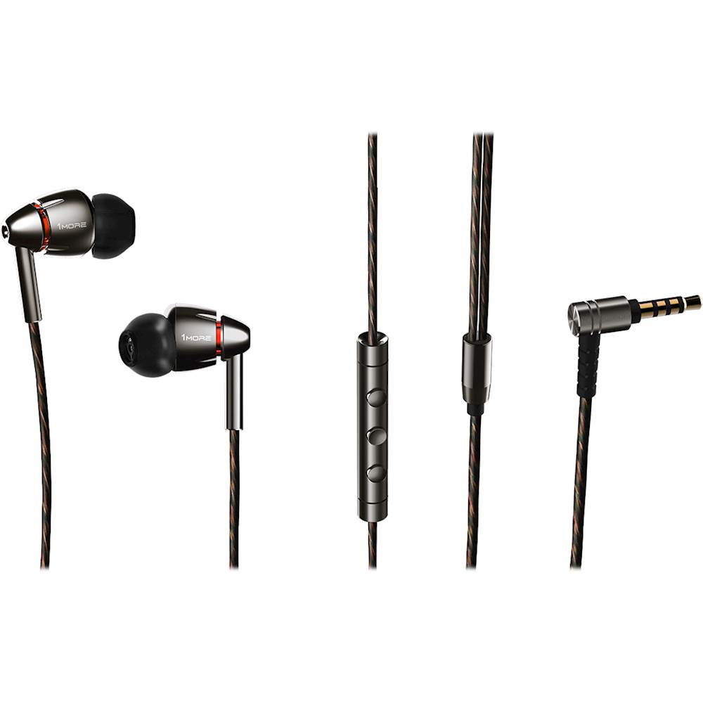 Best Buy: 1MORE Quad Driver Wired In-Ear Headphones Titanium E1010