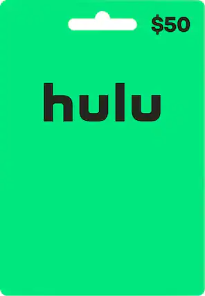 Front. Hulu - $50 Gift Card.