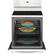 Alt View 12. Frigidaire - Gallery 5.4 Cu. Ft. Self-Cleaning Freestanding Electric Convection Range - White.