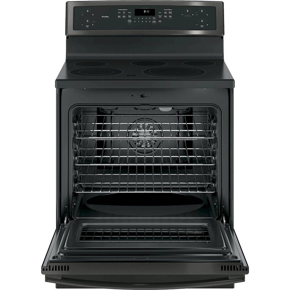 Best Buy GE 5.3 Cu. Ft. Freestanding Electric Convection Range Black