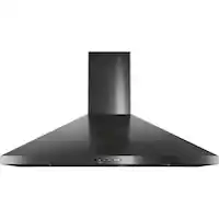GE - 36 inches - Convertible - Wall Range Hood - Black Stainless Steel - Front_Zoom
