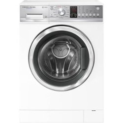 Fisher & Paykel - 2.4 Cu. Ft. Stackable Front Load Washer with Steam - White - Front_Zoom