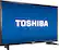 Angle. Toshiba - 32" Class - LED - 720p - HDTV - Black.