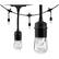 Front. Enbrighten - Café LED Lights (36 feet/18 bulbs) - Black.