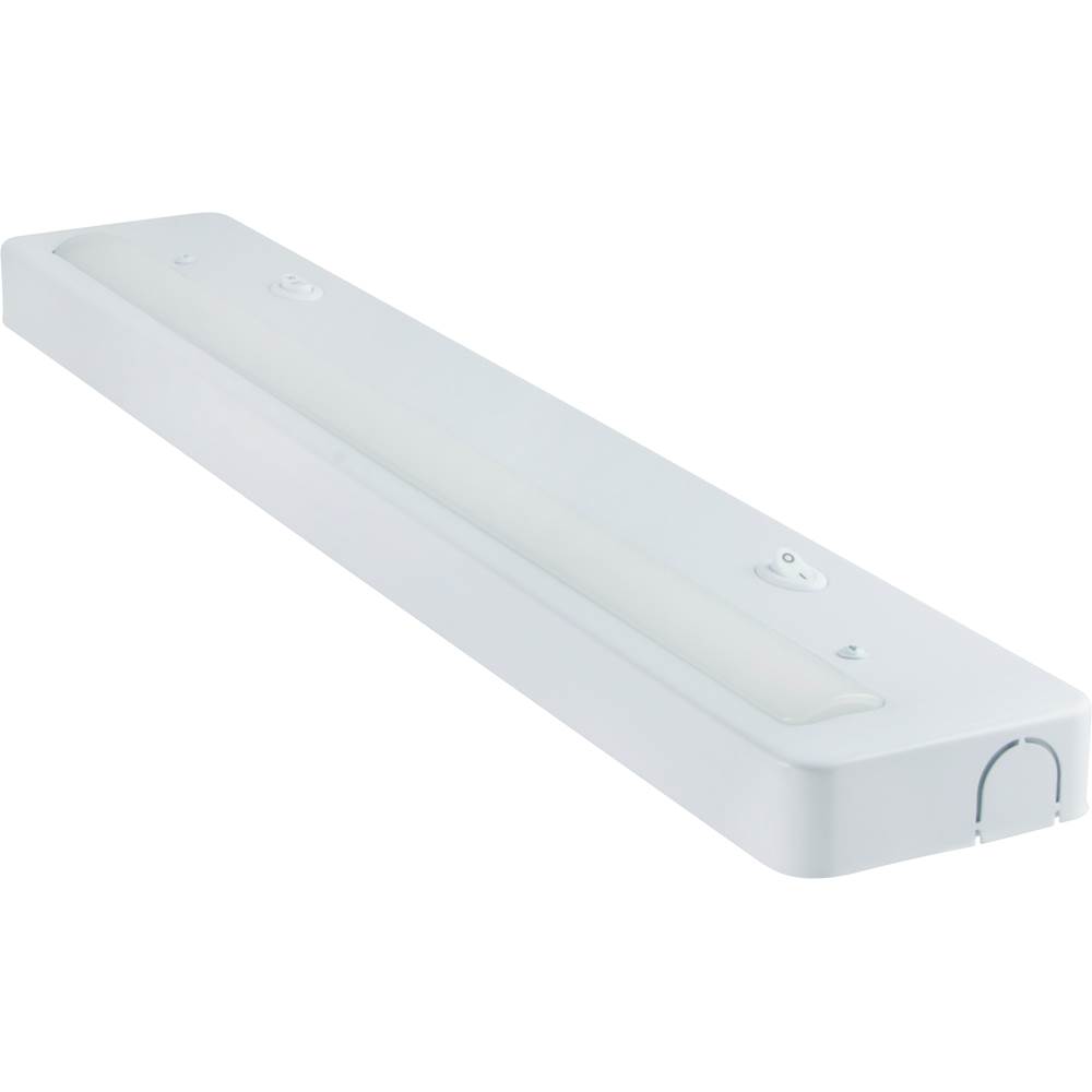 Left View: GE - Enbrighten Premium 24" LED Under Cabinet Light Fixture - White