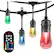 Alt View 13. Enbrighten - Café Seasons LED Color-Changing Lights (48 feet/24 bulbs) - Black.