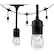 Front. Enbrighten - Café LED Lights (18 feet/9 bulbs) - Black.