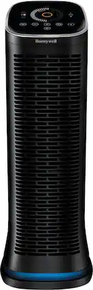 Honeywell - AirGenius 6 Smart Tower 260 Sq. Ft. Air Purifier - Black